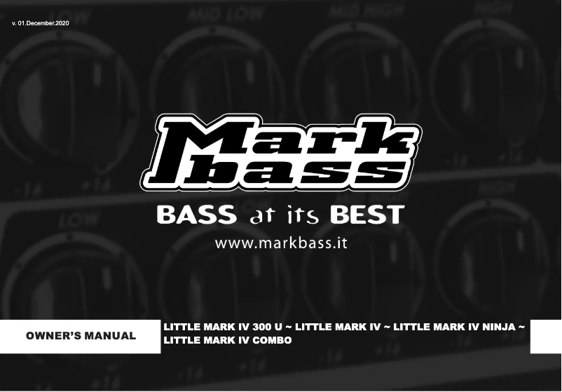 Image de la première page du manuel de l'appareil Little Mark IV