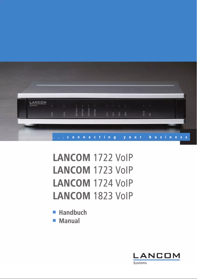 Page 1 de la notice Manuel utilisateur Lancom 1823 VoIP