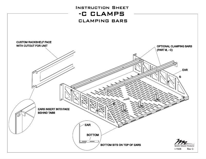 Page 1 de la notice Manuel utilisateur Middle Atlantic CAP5