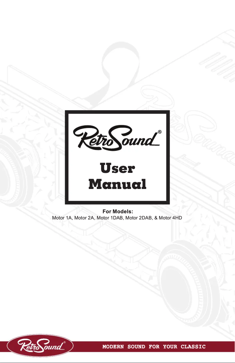 Page n°1 - Manuel utilisateur RetroSound Denver M2A