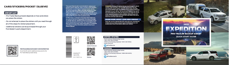 Page n°1 - Guide de démarrage rapide Ford Expedition (2022)