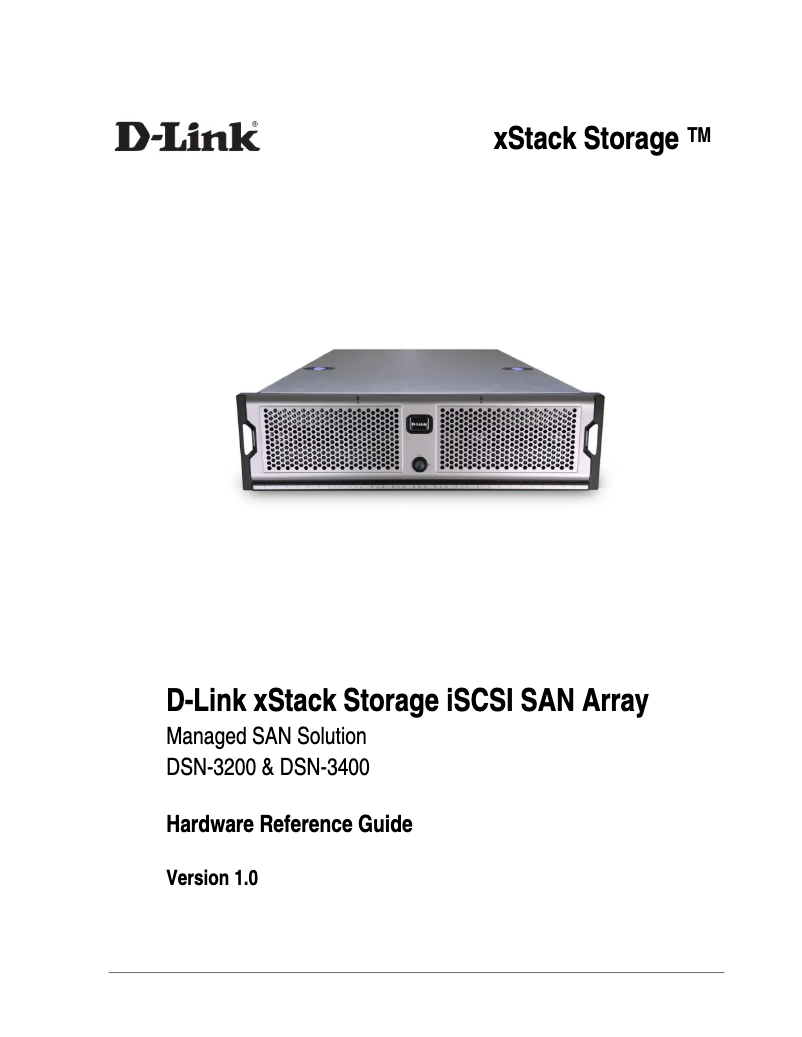 Page n°1 - Manuel utilisateur D-Link DSN-3200