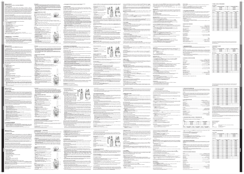 Page n°1 - Manuel utilisateur Midland G7 XTR