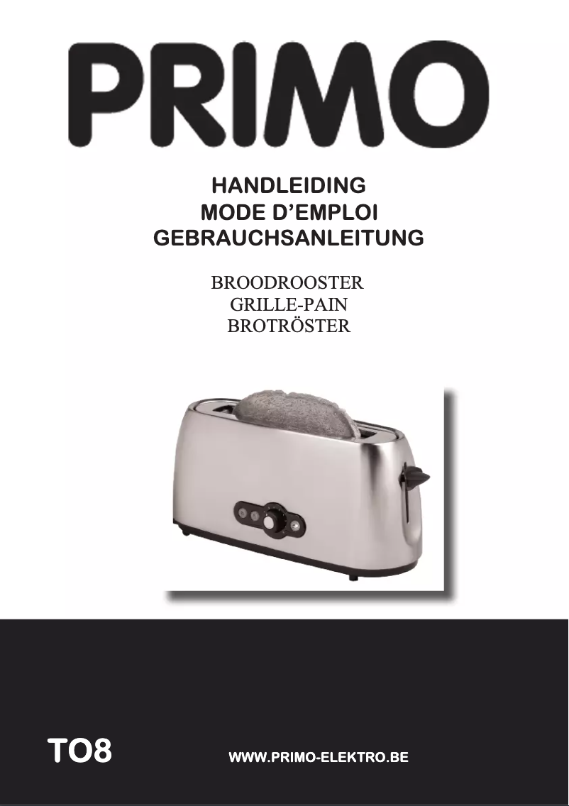 Imagen de la primera página del manual del dispositivo TO8