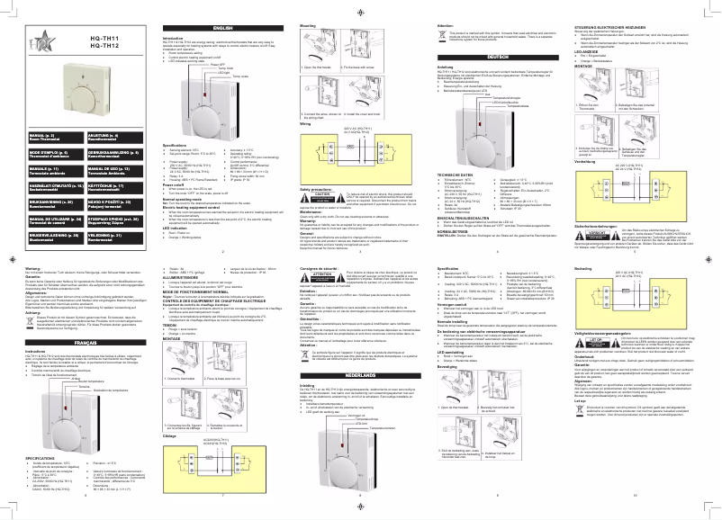 Page n°1 - Manuel utilisateur HQ TH12