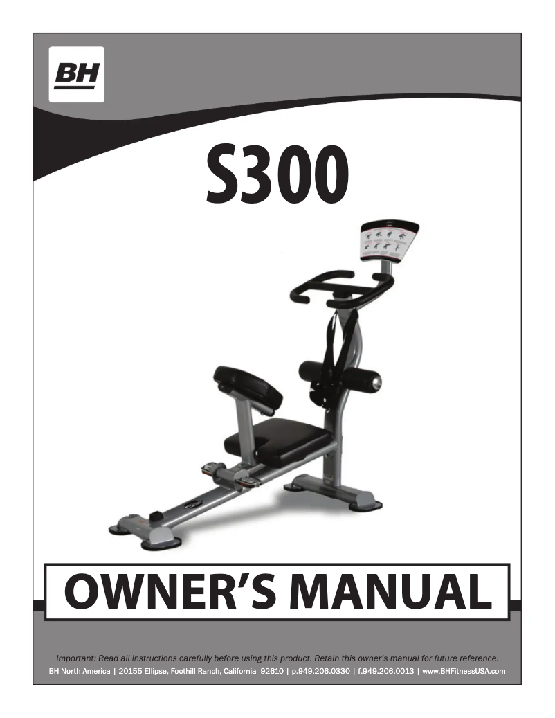 Image de la première page du manuel de l'appareil S300