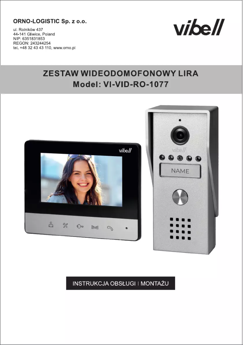Page 1 de la notice Manuel utilisateur Vibell VI-VID-RO-1077