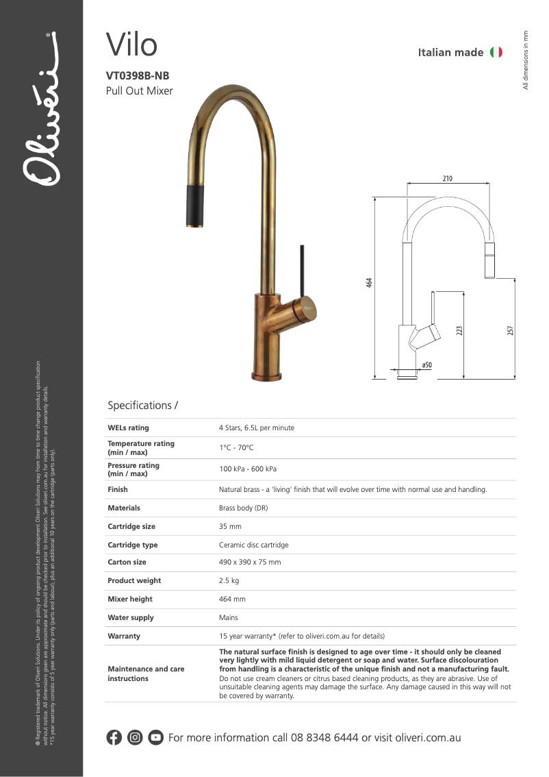 Imagen de la primera página del manual del dispositivo VT0398