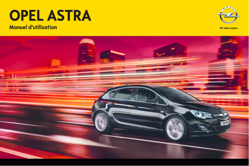 Image de la première page du manuel de l'appareil Astra (2012)
