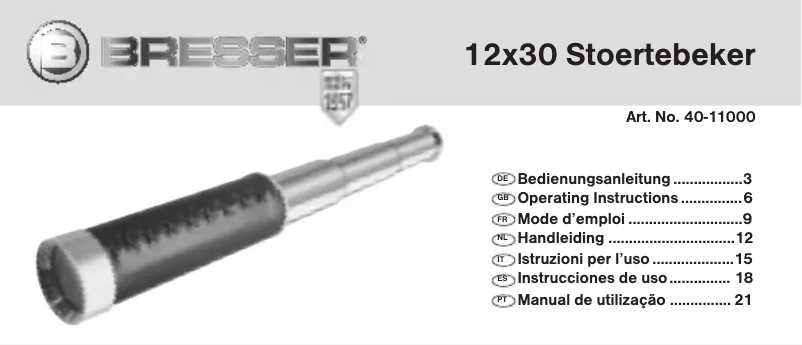 Image de la première page du manuel de l'appareil 4011000