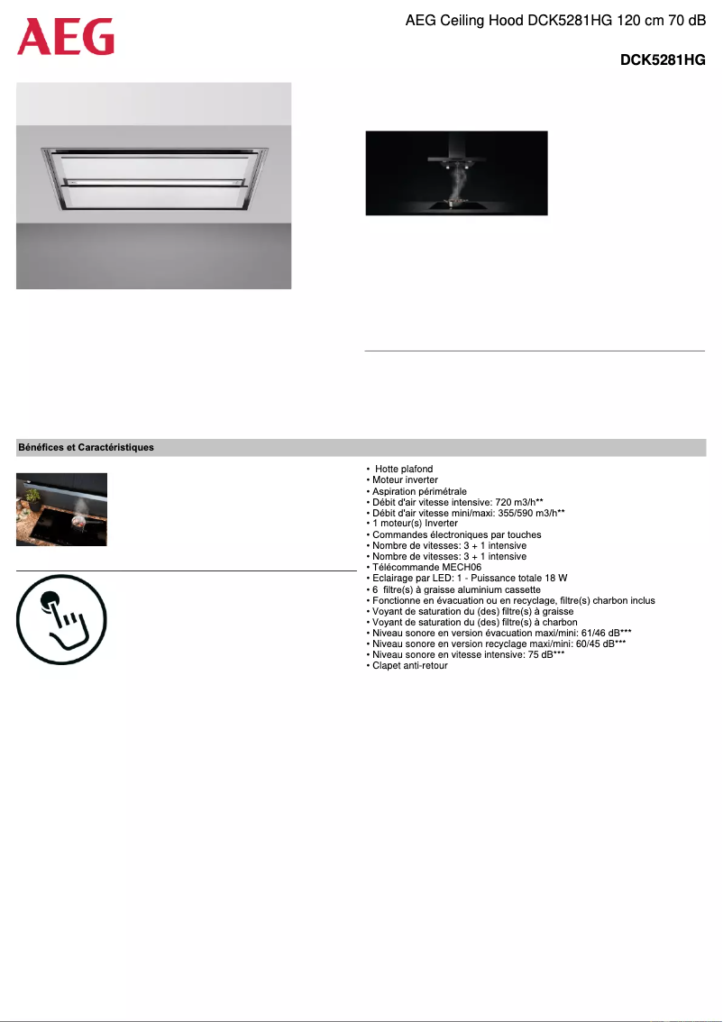Imagen de la primera página del manual del dispositivo DCK5281HG