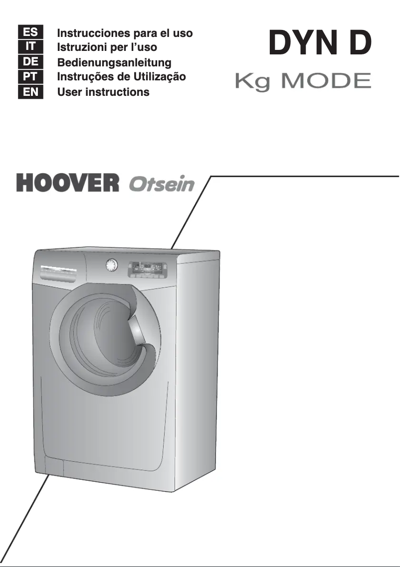 Page n°1 - Manuel utilisateur Hoover DYN 8144D3-37