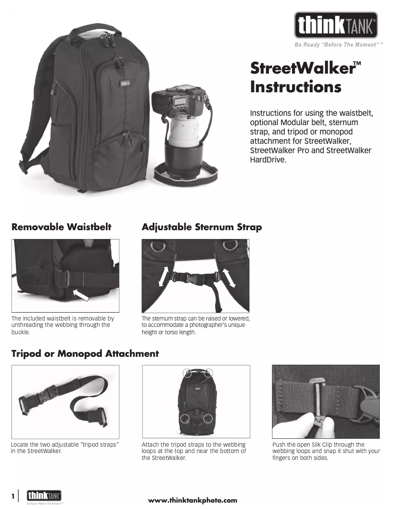 Image de la première page du manuel de l'appareil Streetwalker V2.0