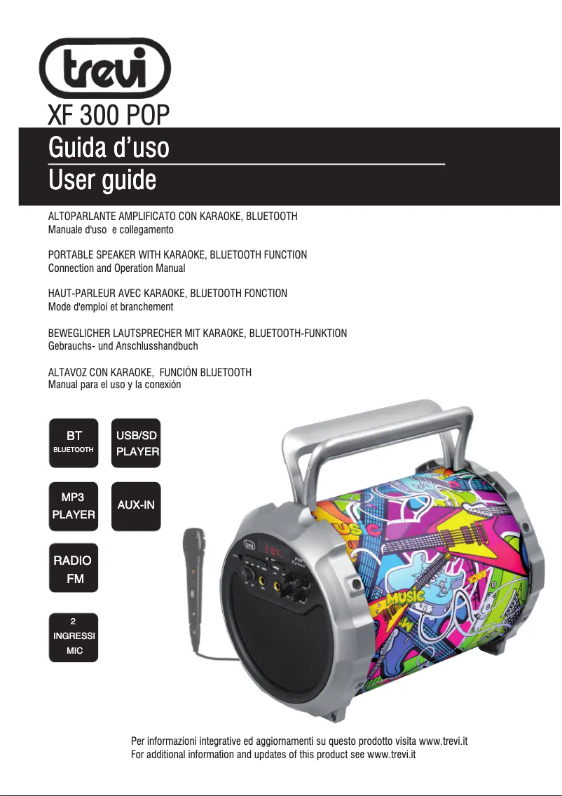 Image de la première page du manuel de l'appareil XF 300 POP