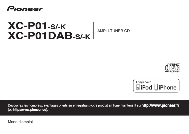 Page n°1 - Manuel utilisateur Pioneer XC-P01-S-K