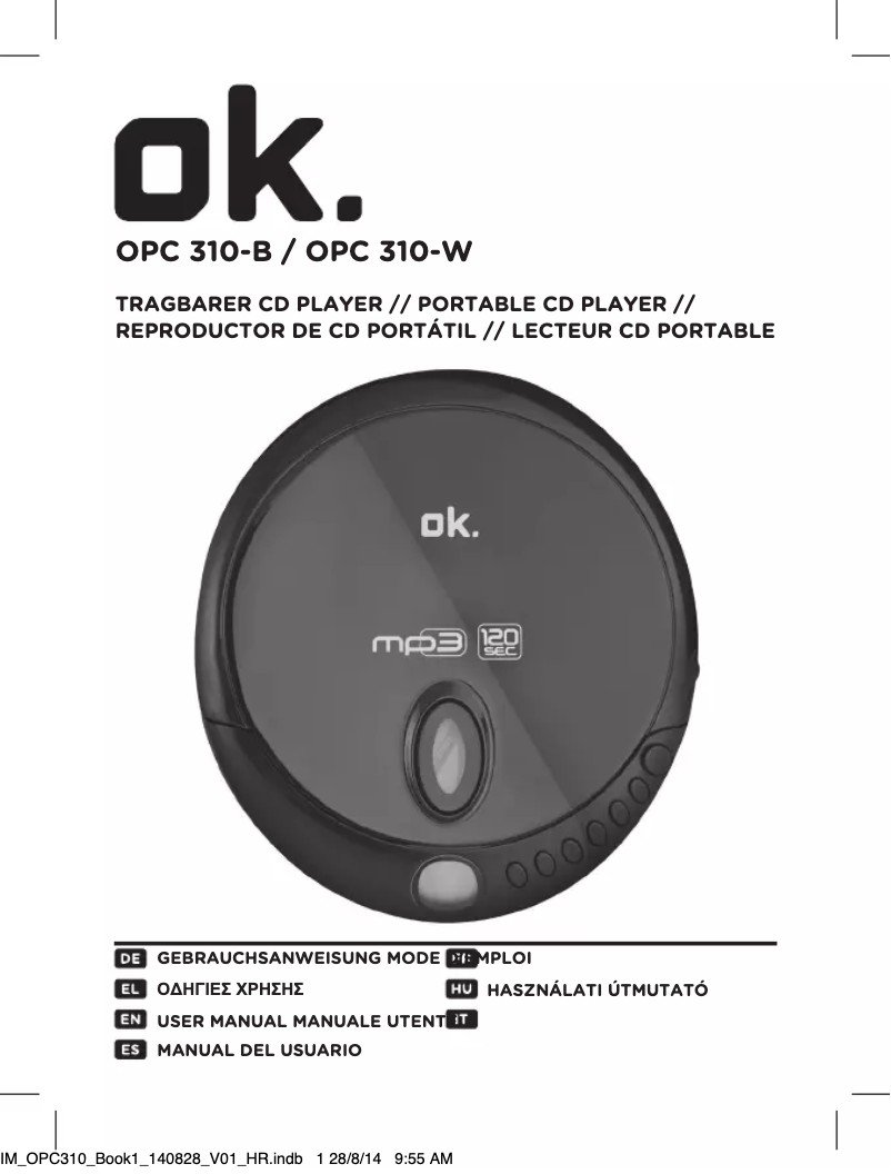 Page 1 de la notice Manuel utilisateur OK OPC 310-W