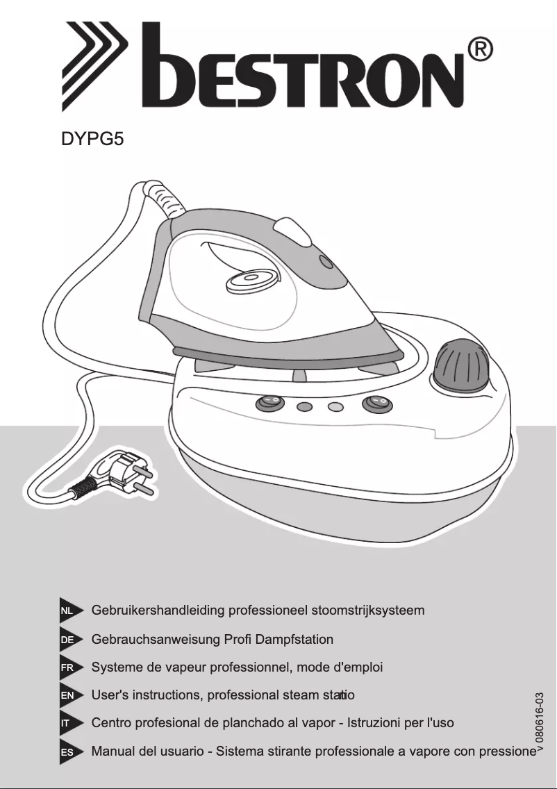 Image de la première page du manuel de l'appareil DYPG5