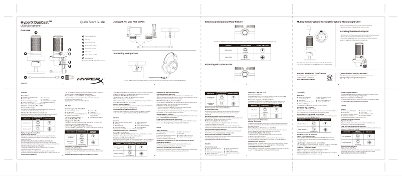 Image de la première page du manuel de l'appareil DuoCast