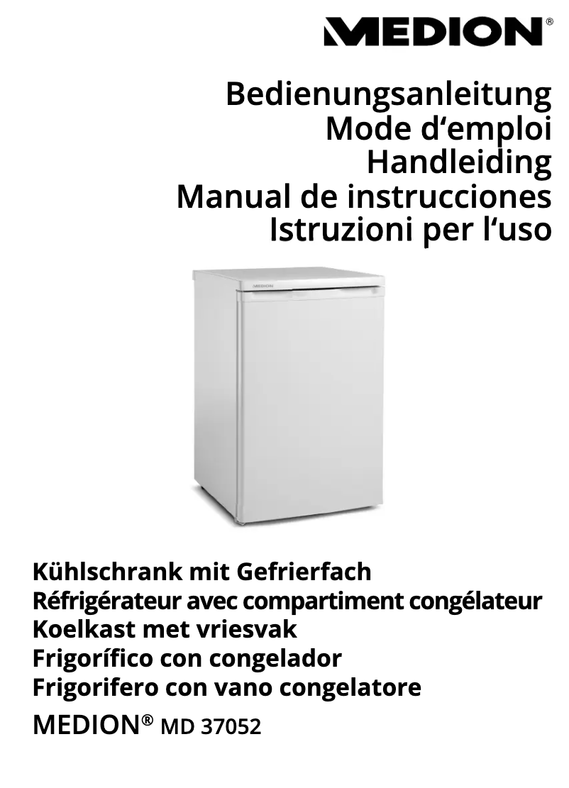 Image de la première page du manuel de l'appareil MD 37052