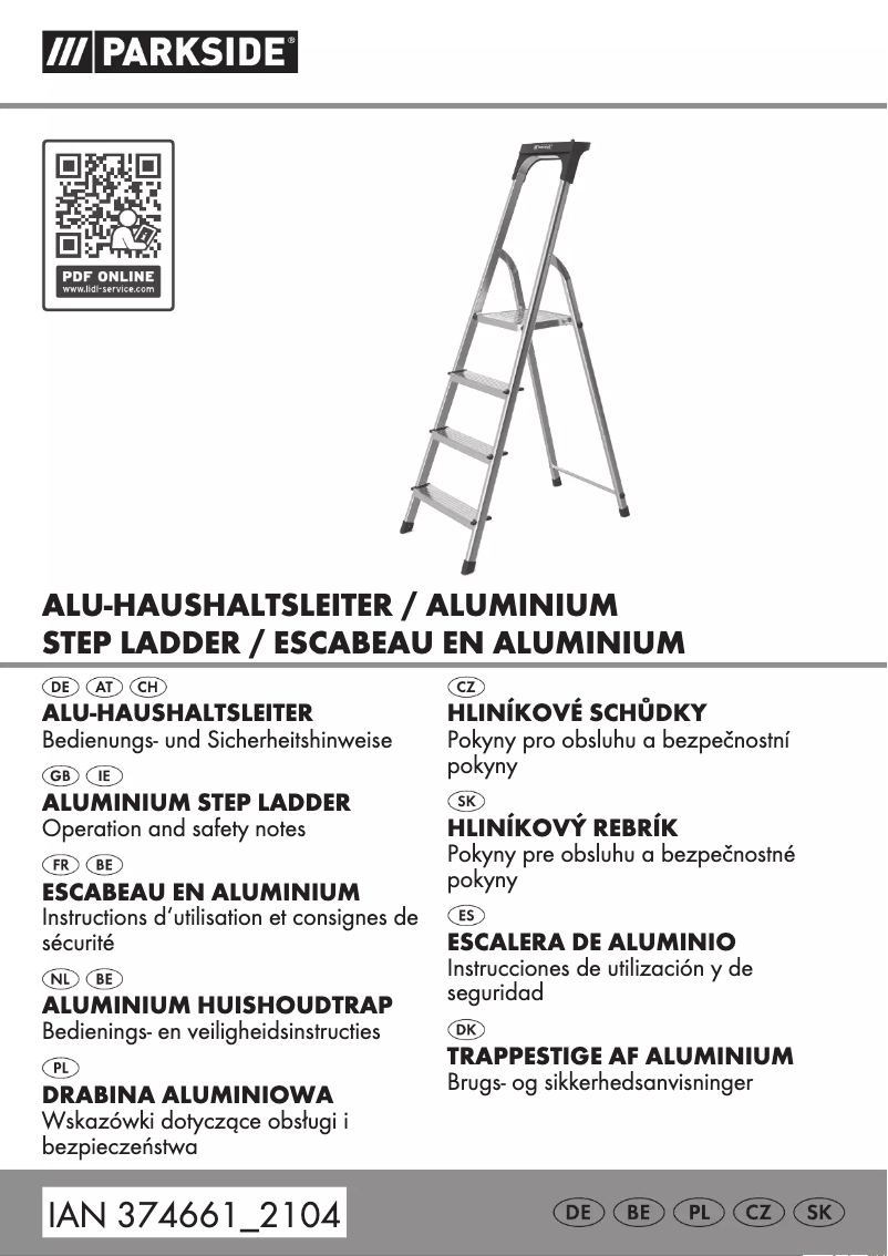 Page n°1 - Manuel utilisateur Parkside HG01613