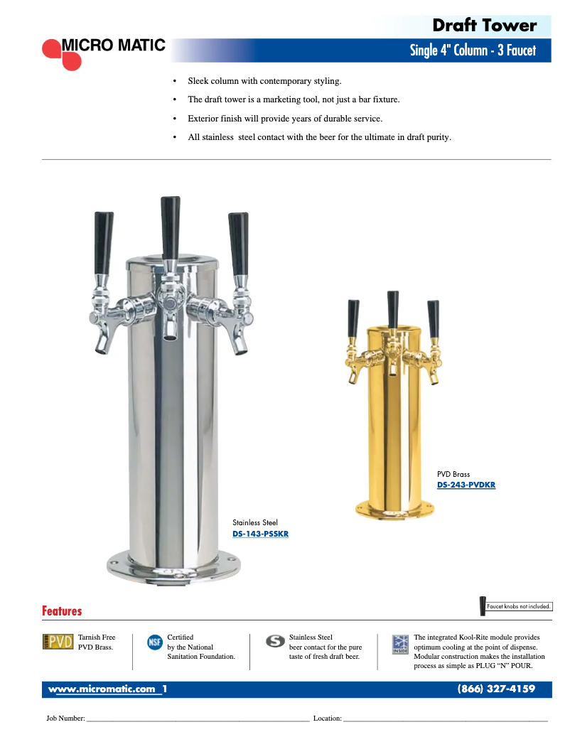 Page n°1 - Manuel utilisateur Micro Matic DS-143-KR