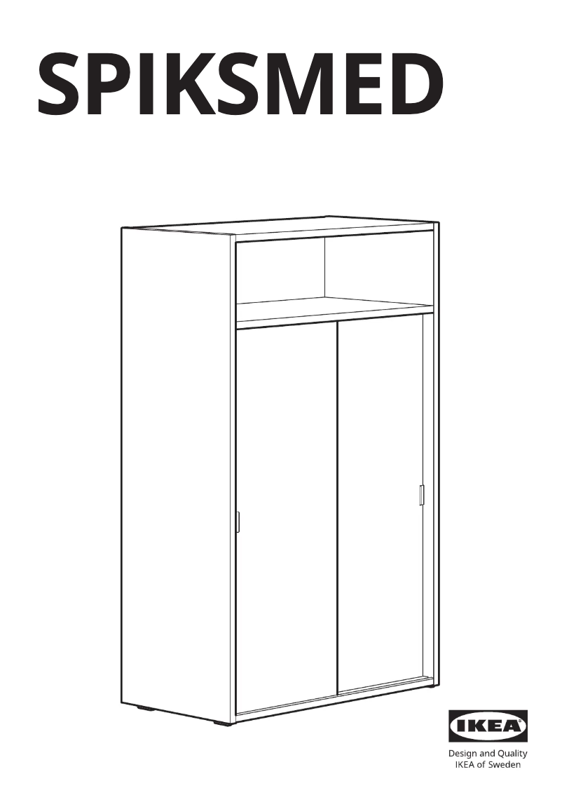 Página 1 del manual Manual de usuario Ikea SPIKSMED 105.208.73
