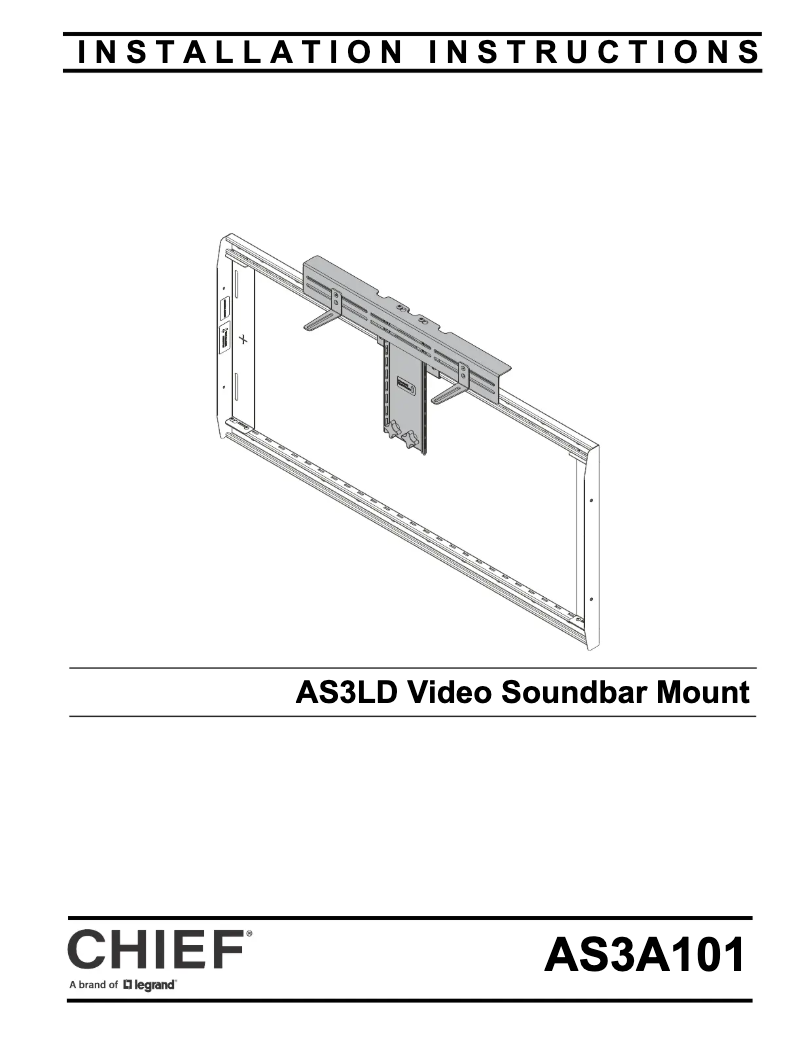 Page n°1 - Manuel utilisateur Chief AS3A101