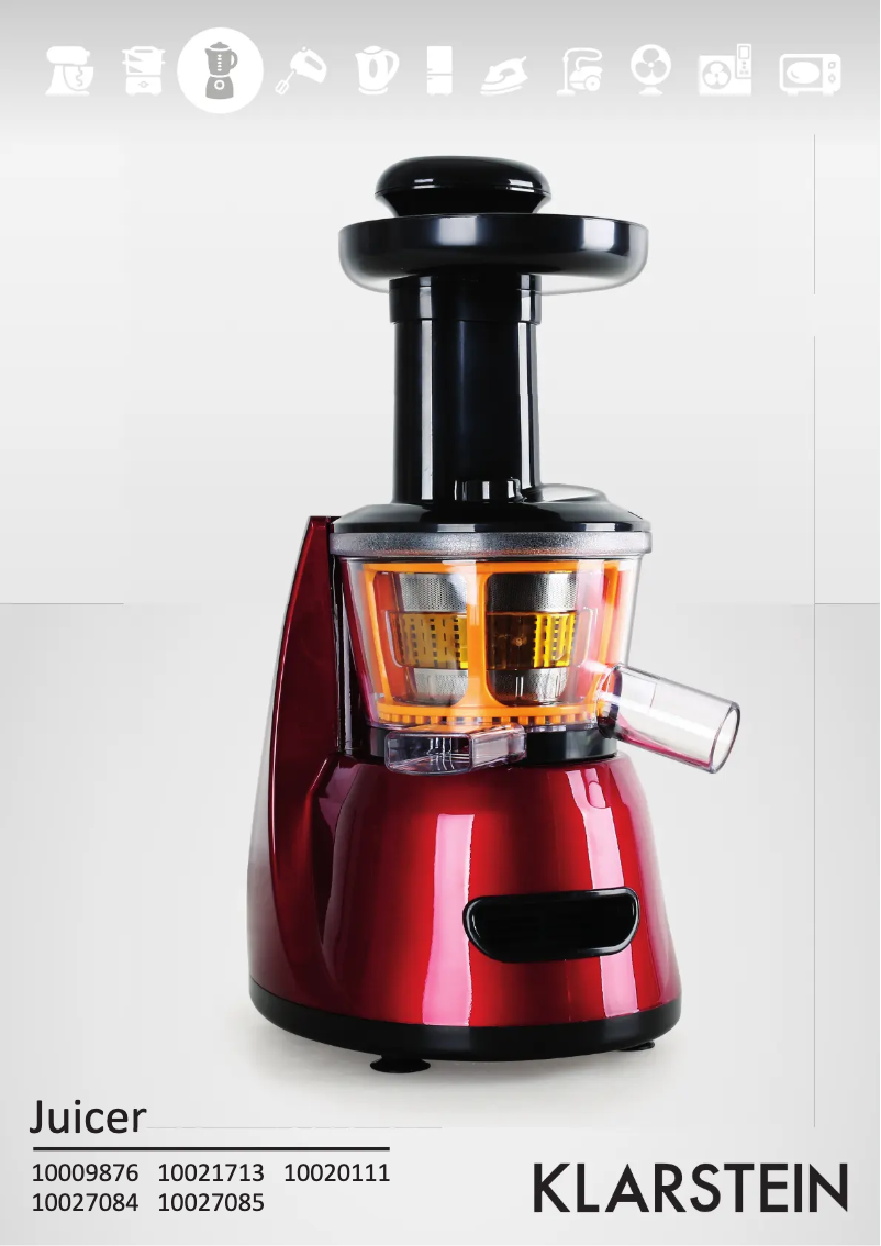 Page 1 de la notice Manuel utilisateur Klarstein 10020111