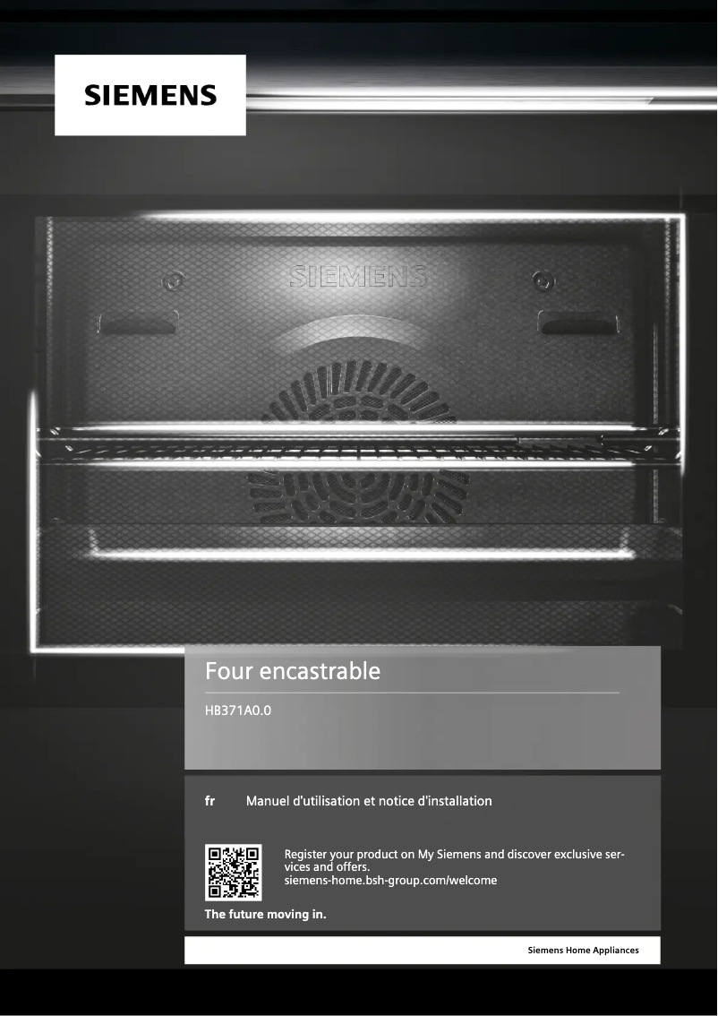 Page n°1 - Manuel utilisateur Siemens HB371A0S0