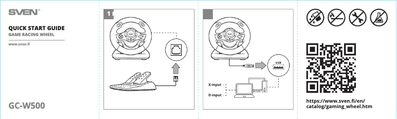 Page n°1 - Guide de démarrage rapide Sven GC-W500