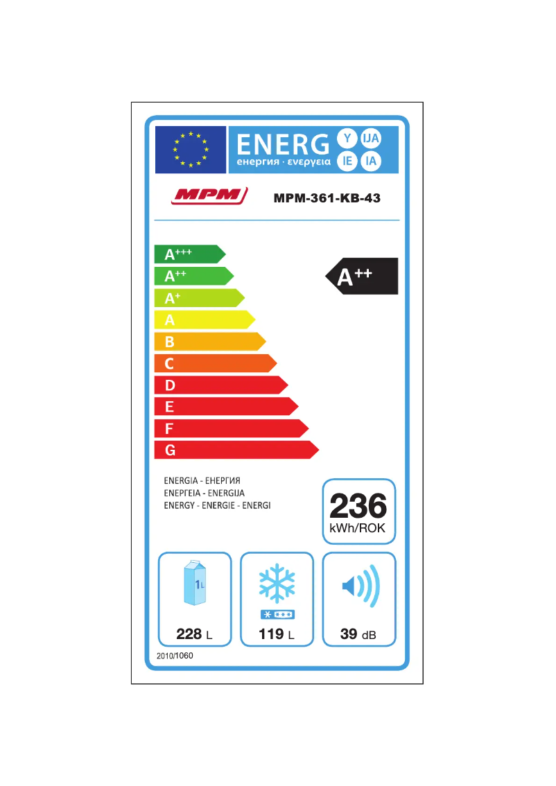 Page 1 de la notice Manuel utilisateur MPM MPM-361-KB-43