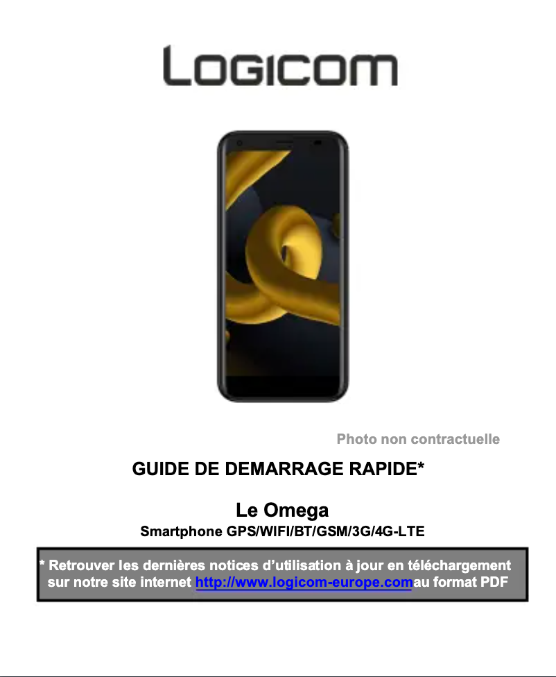 Image de la première page du manuel de l'appareil Le Omega