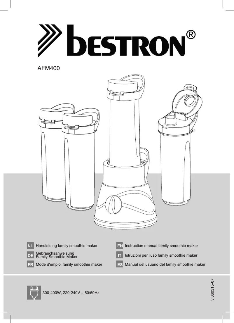 Imagen de la primera página del manual del dispositivo AFM400