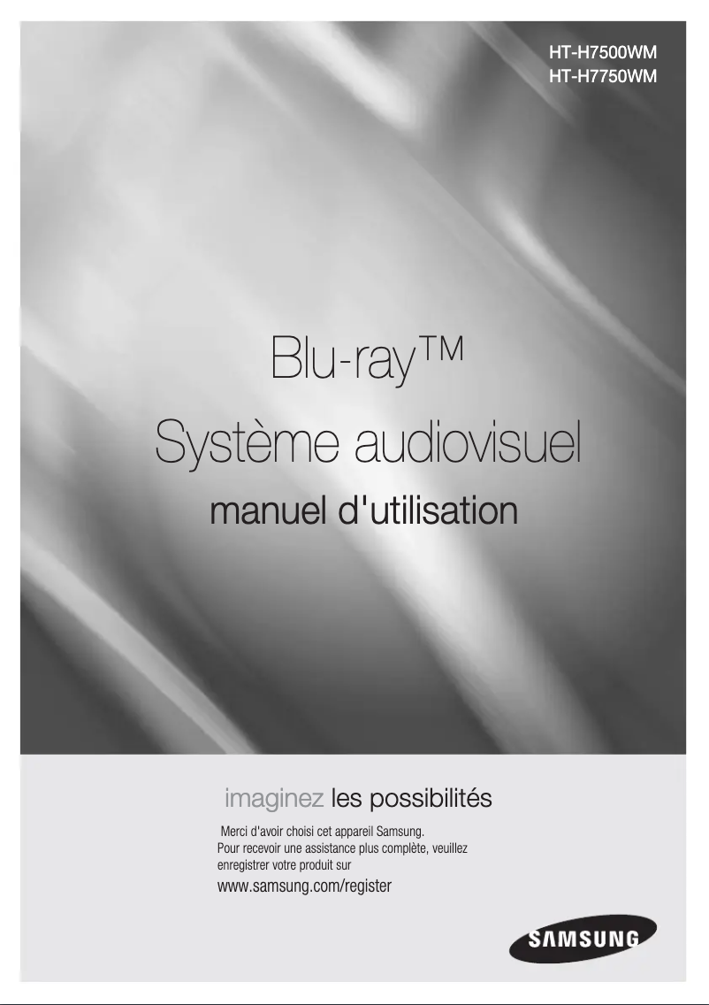 Page n°1 - Manuel utilisateur Samsung HT-H7500WM