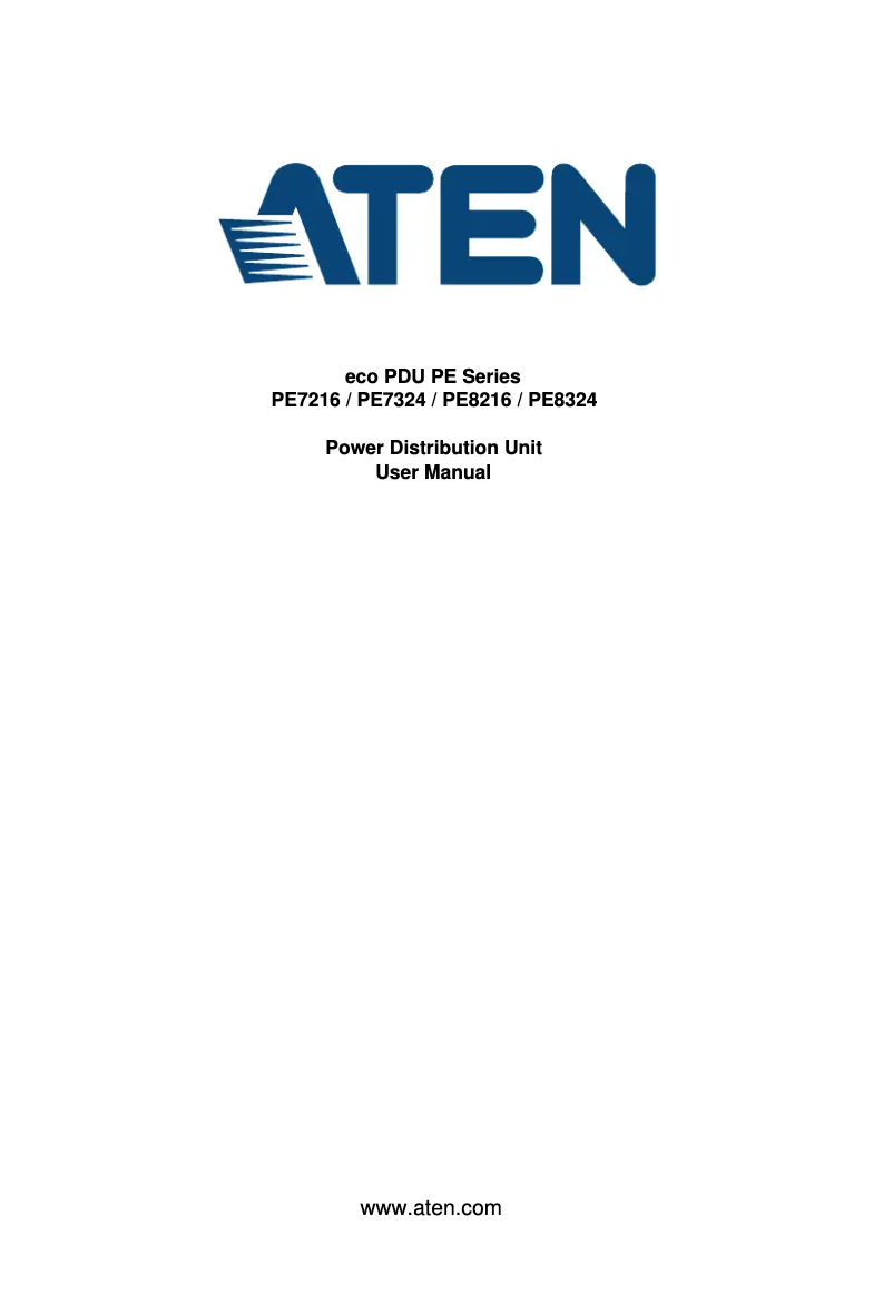 Página 1 del manual Manual de usuario ATen PE8324A