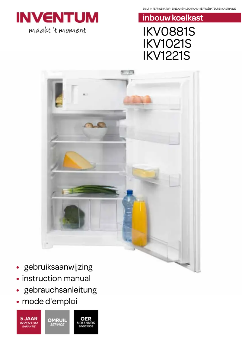 Page n°1 - Manuel utilisateur Inventum IKV0881S