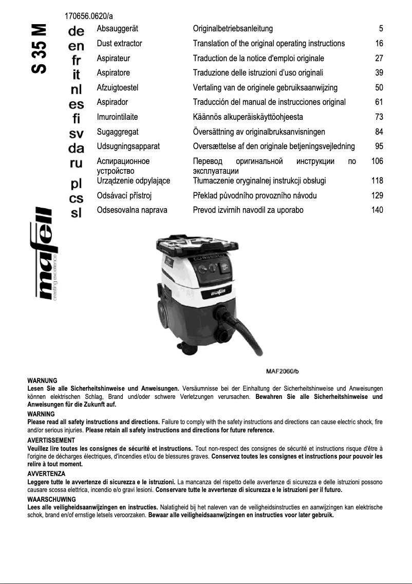Image de la première page du manuel de l'appareil S 35 M