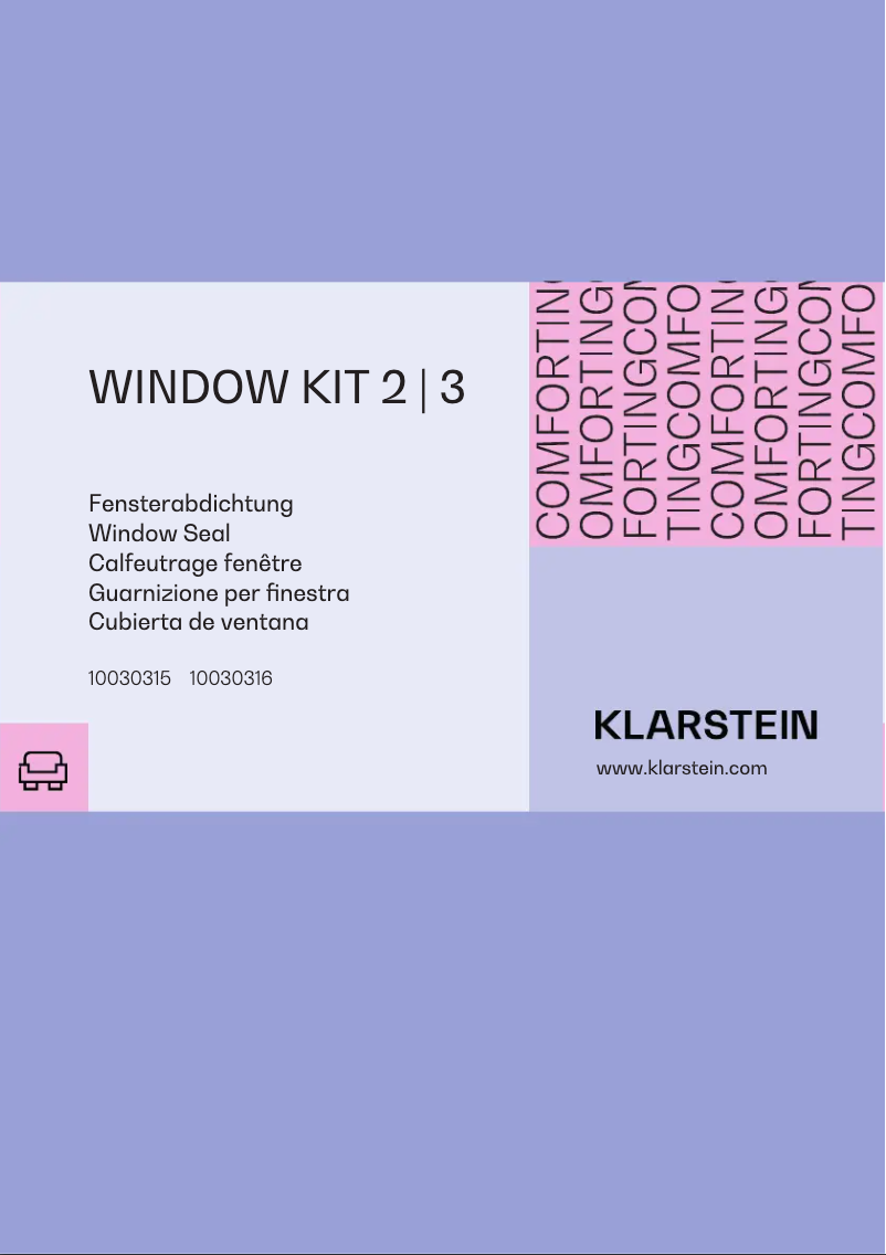 Page n°1 - Manuel utilisateur Klarstein Window Kit 3