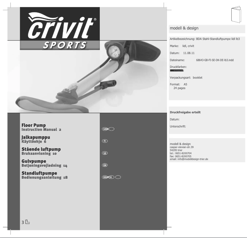 Image de la première page du manuel de l'appareil IAN 68643