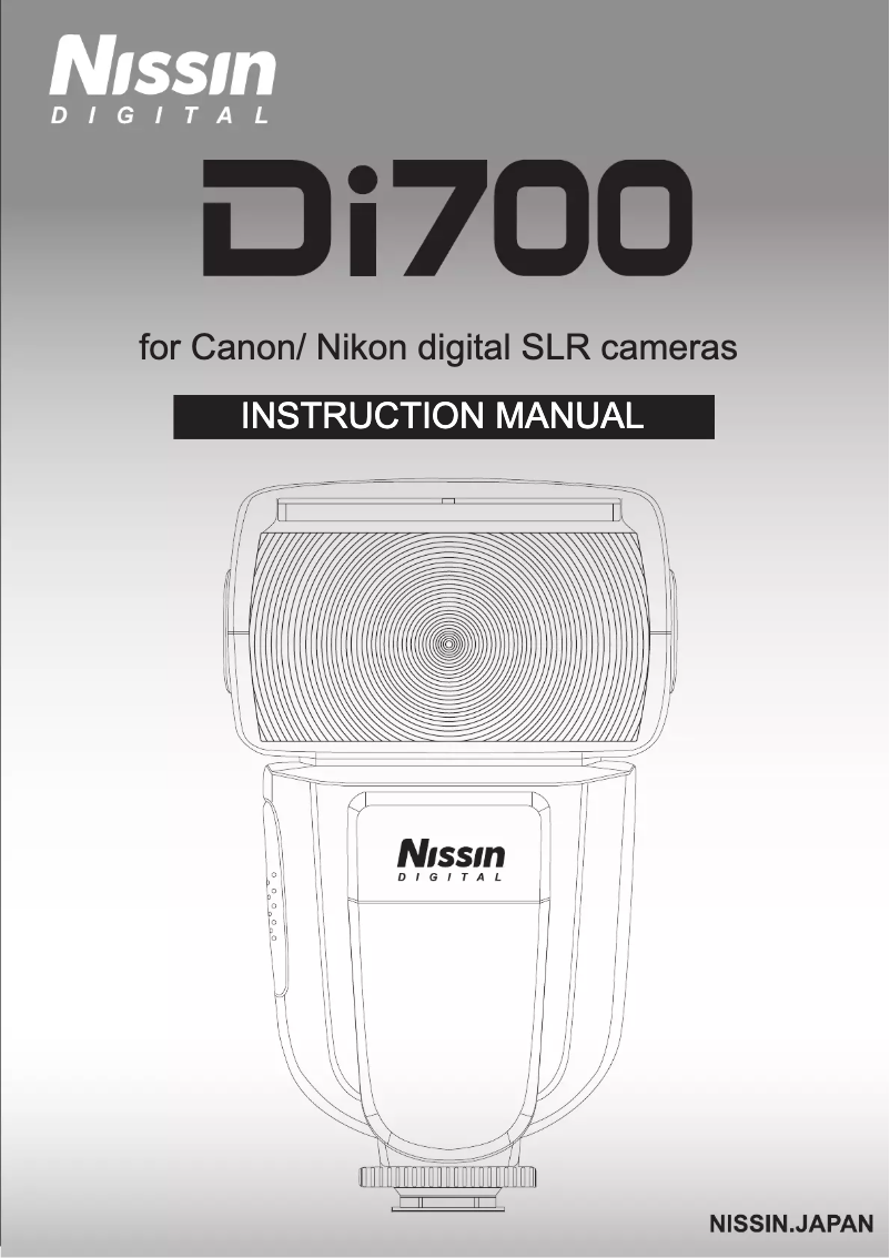 Page n°1 - Manuel utilisateur Nissin Di700 Nikon
