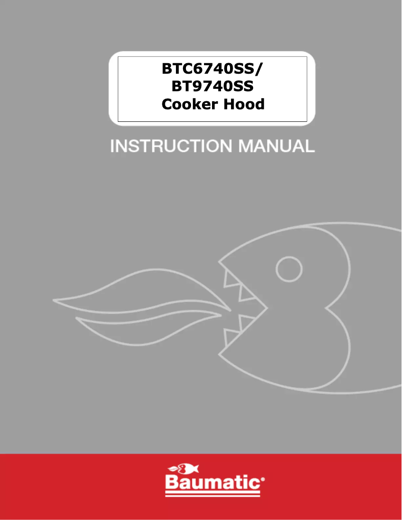 Page 1 de la notice Manuel utilisateur Baumatic BT9740SS