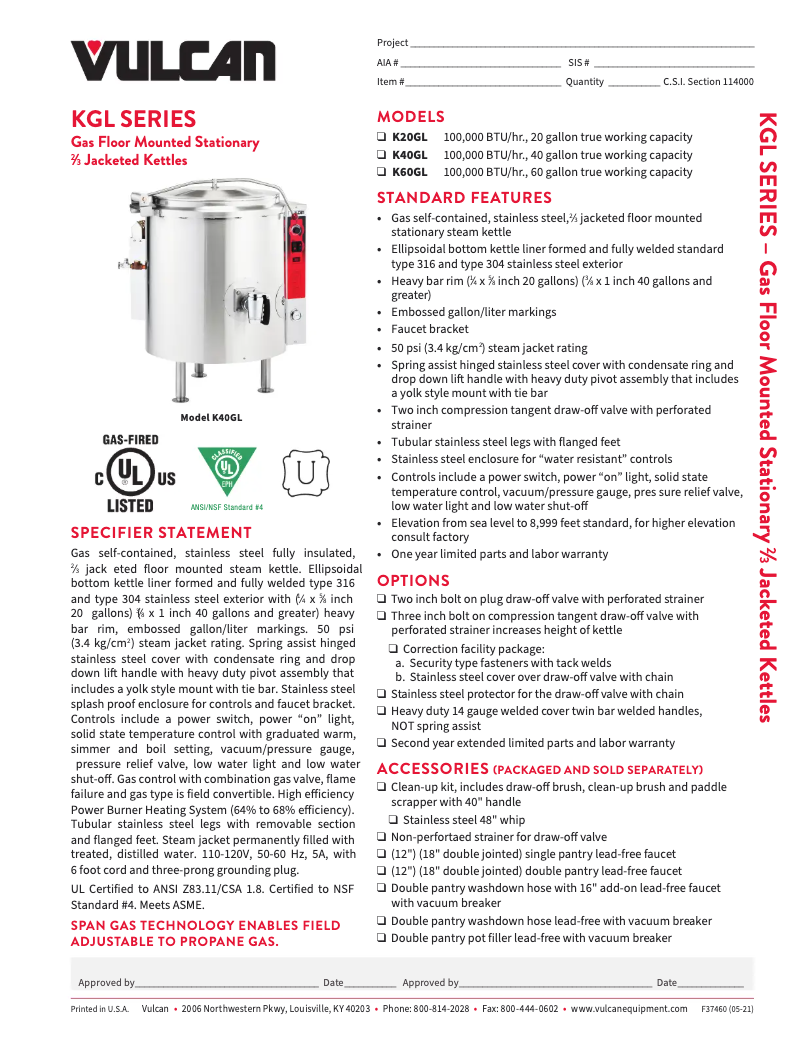 Image de la première page du manuel de l'appareil K40GL