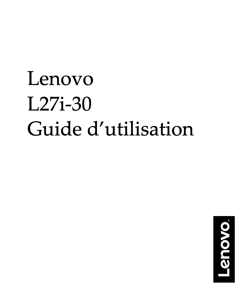 Página 1 del manual Manual de usuario Lenovo L27i-30