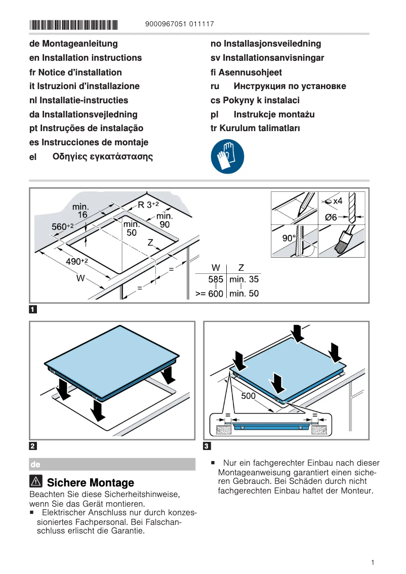 Page n°1 - Manuel utilisateur Siemens ET611BEA8X