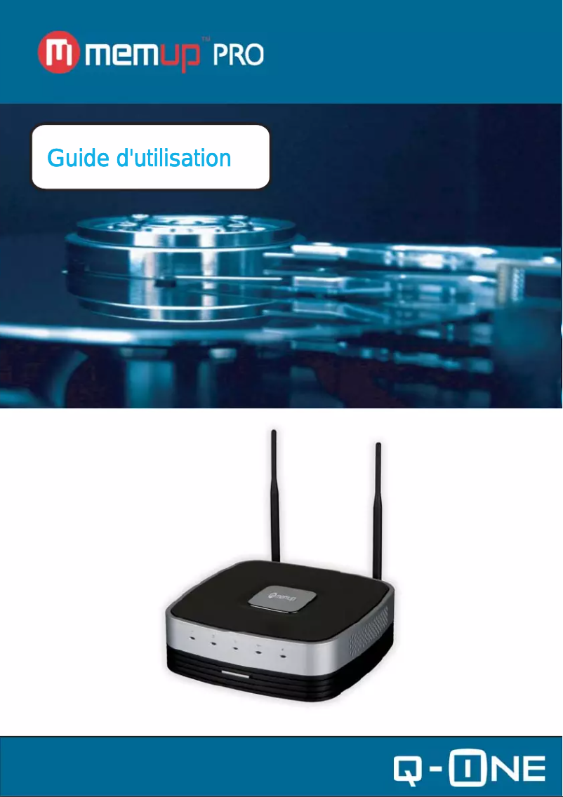 Page 1 de la notice Manuel utilisateur Memup Q-ONE 1TB