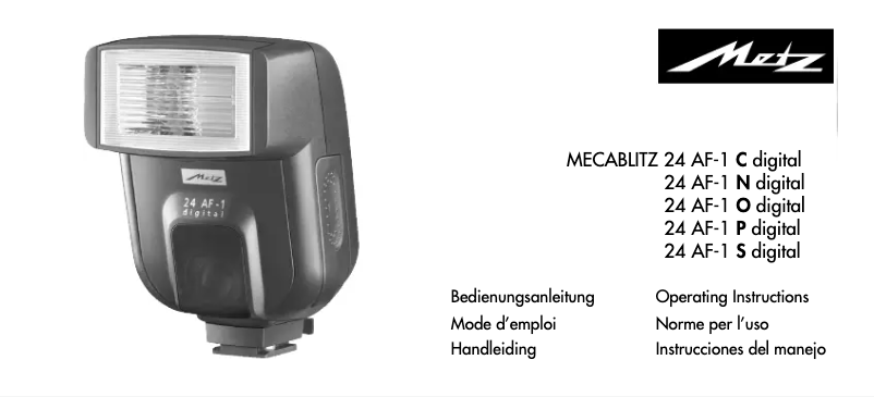 Imagen de la primera página del manual del dispositivo 24 AF-1 Nikon