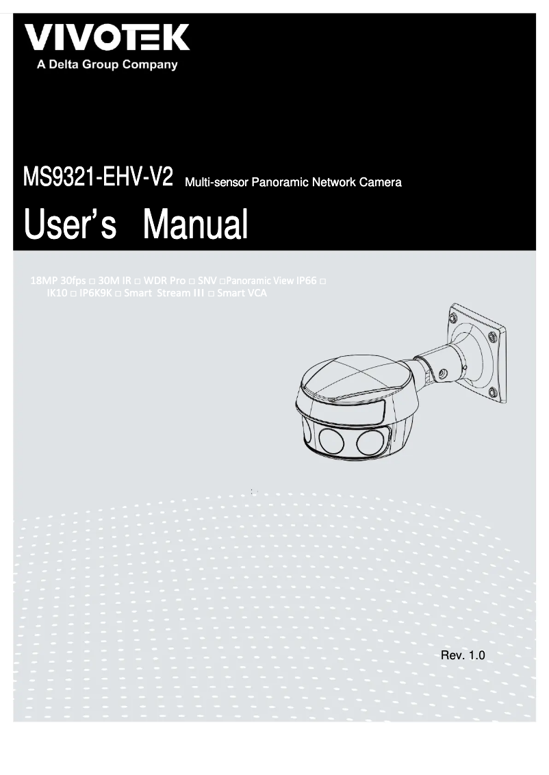 Image de la première page du manuel de l'appareil MS9321-EHV-V2