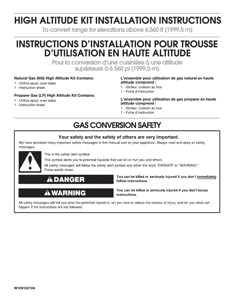 Image de la première page du manuel de l'appareil W10915235