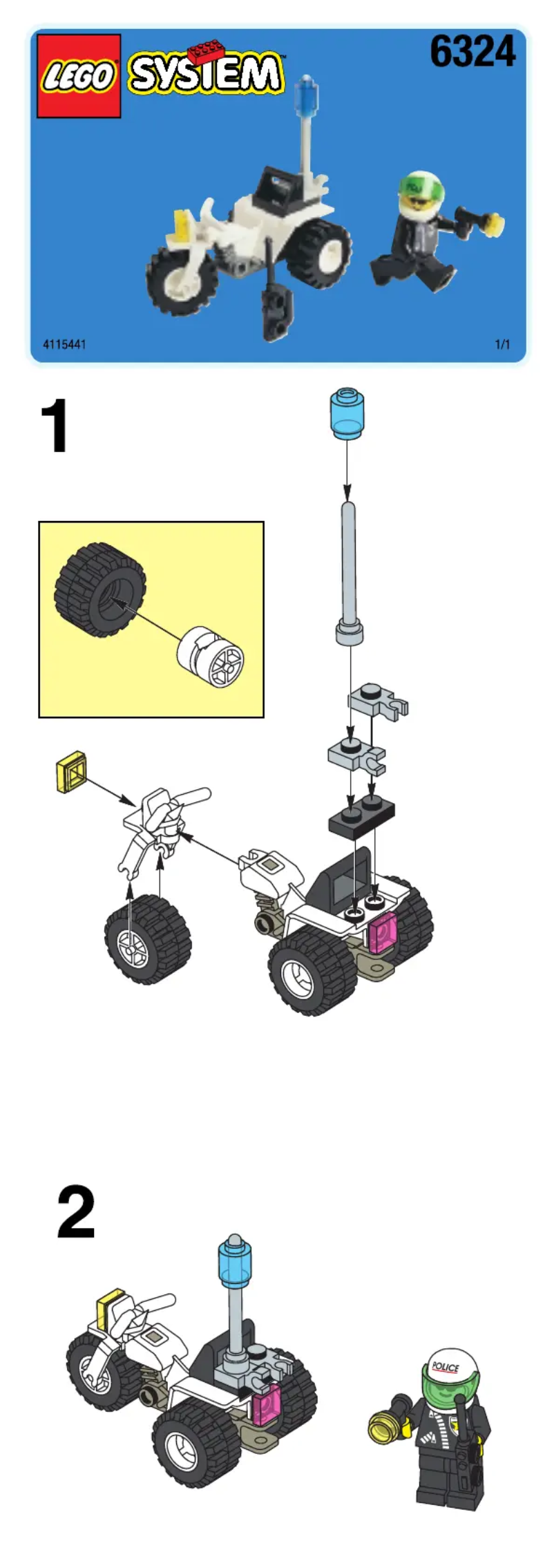 Page 1 de la notice Manuel utilisateur Lego Highway Patrol