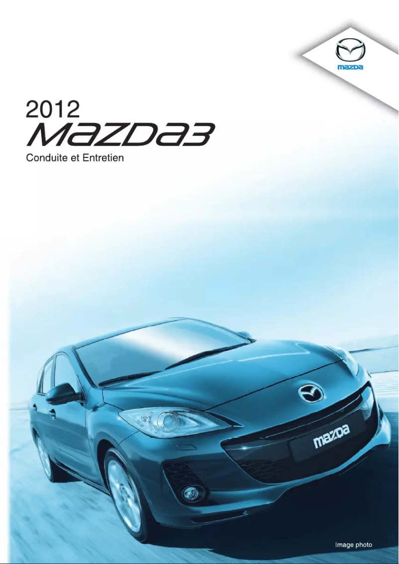 Page 1 de la notice Manuel utilisateur Mazda 3 (2012)